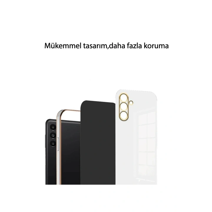 Mey İthalat®  Samsung Galaxy M15 Kılıf Volet Silikon - Mor