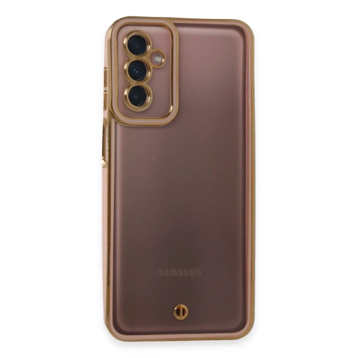 Mey İthalat®  Samsung Galaxy M23 Kılıf Liva Lens Silikon - Pudra
