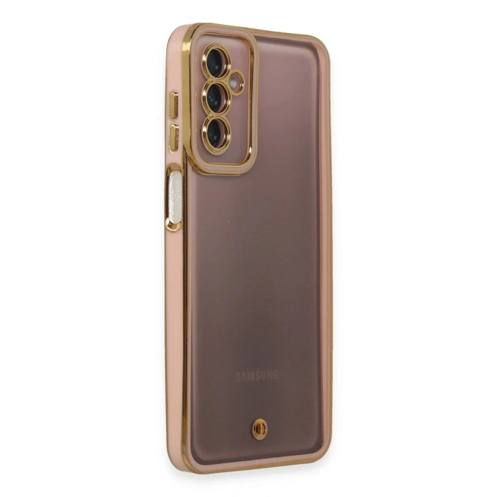 Mey İthalat®  Samsung Galaxy M23 Kılıf Liva Lens Silikon - Pudra