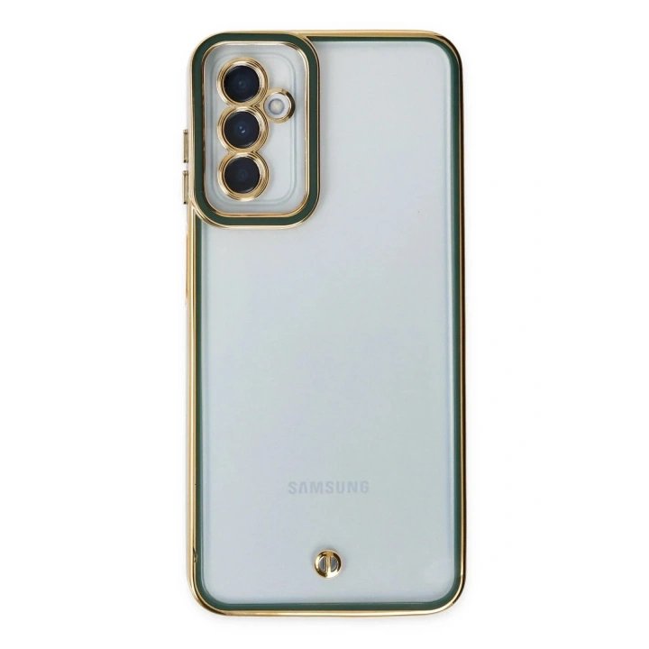 Mey İthalat®  Samsung Galaxy M23 Kılıf Liva Lens Silikon - Yeşil