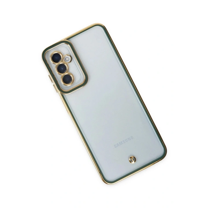 Mey İthalat®  Samsung Galaxy M23 Kılıf Liva Lens Silikon - Yeşil