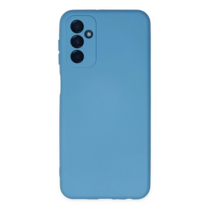 Mey İthalat®  Samsung Galaxy M23 Kılıf Nano içi Kadife Silikon - Mavi