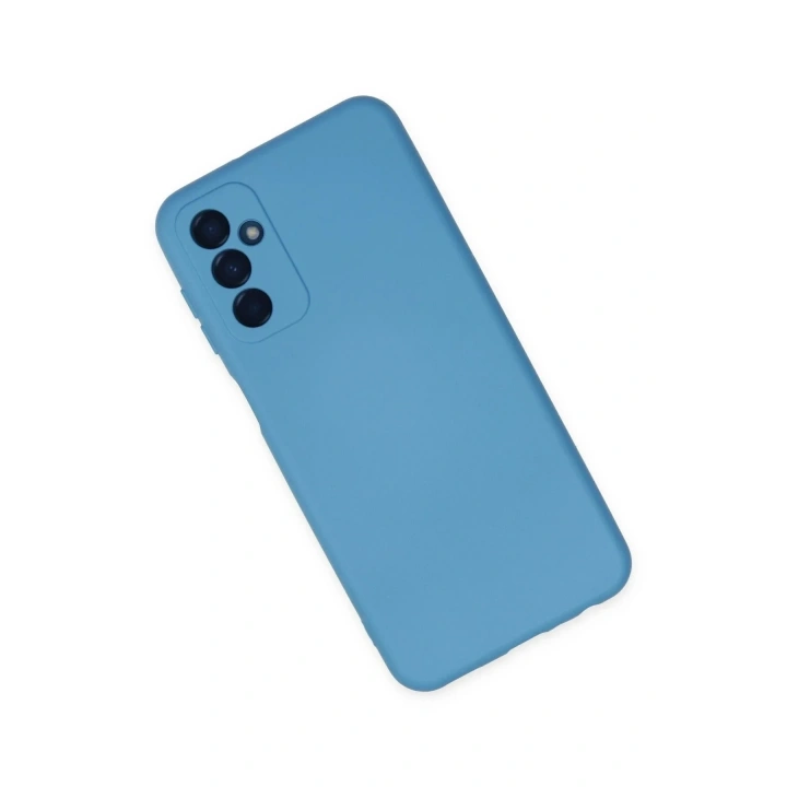 Mey İthalat®  Samsung Galaxy M23 Kılıf Nano içi Kadife Silikon - Mavi