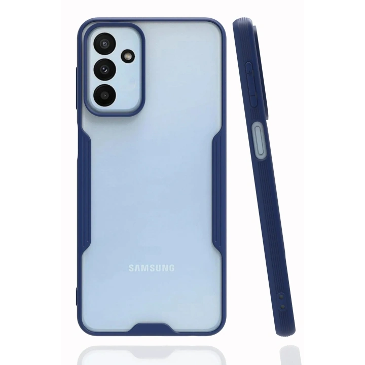 Mey İthalat®  Samsung Galaxy M23 Kılıf Platin Silikon - Lacivert