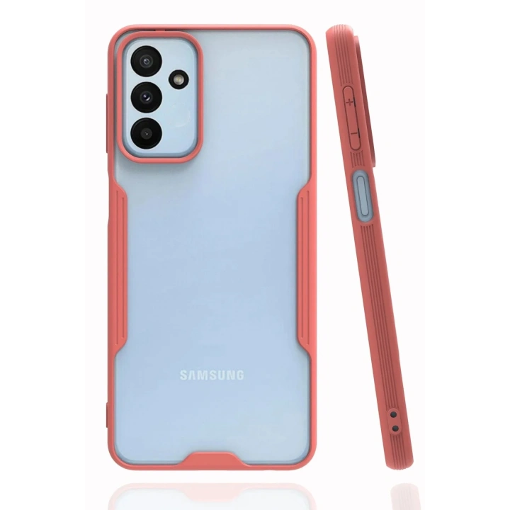 Mey İthalat®  Samsung Galaxy M23 Kılıf Platin Silikon - Pembe