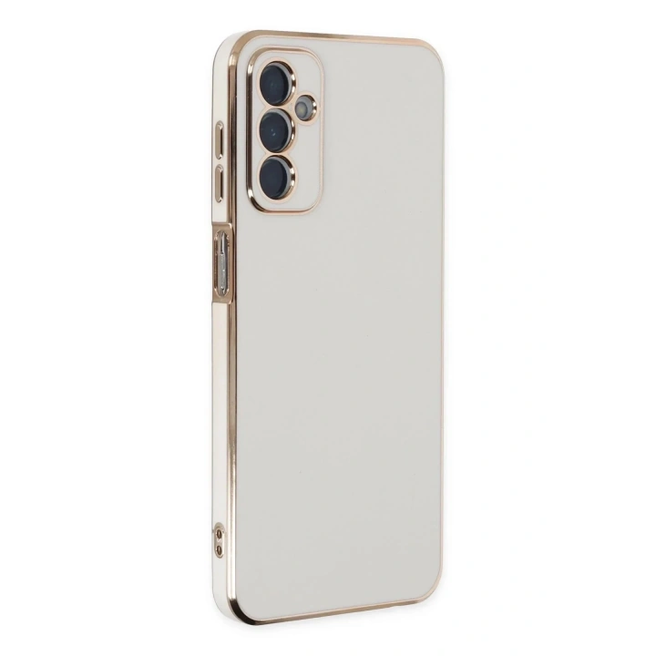 Mey İthalat®  Samsung Galaxy M23 Kılıf Volet Silikon - Beyaz