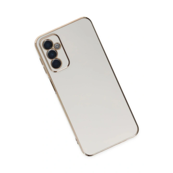 Mey İthalat®  Samsung Galaxy M23 Kılıf Volet Silikon - Beyaz