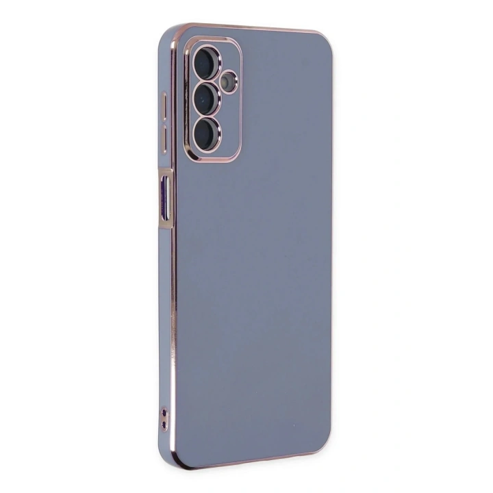 Mey İthalat®  Samsung Galaxy M23 Kılıf Volet Silikon - Mavi