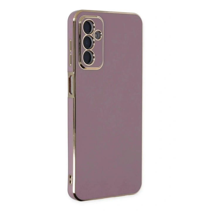 Mey İthalat®  Samsung Galaxy M23 Kılıf Volet Silikon - Mor