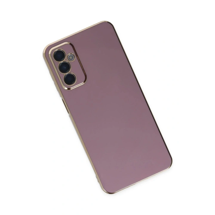 Mey İthalat®  Samsung Galaxy M23 Kılıf Volet Silikon - Mor