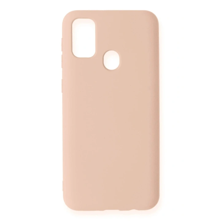 Mey İthalat®  Samsung Galaxy M31 Kılıf Nano içi Kadife Silikon - Pudra