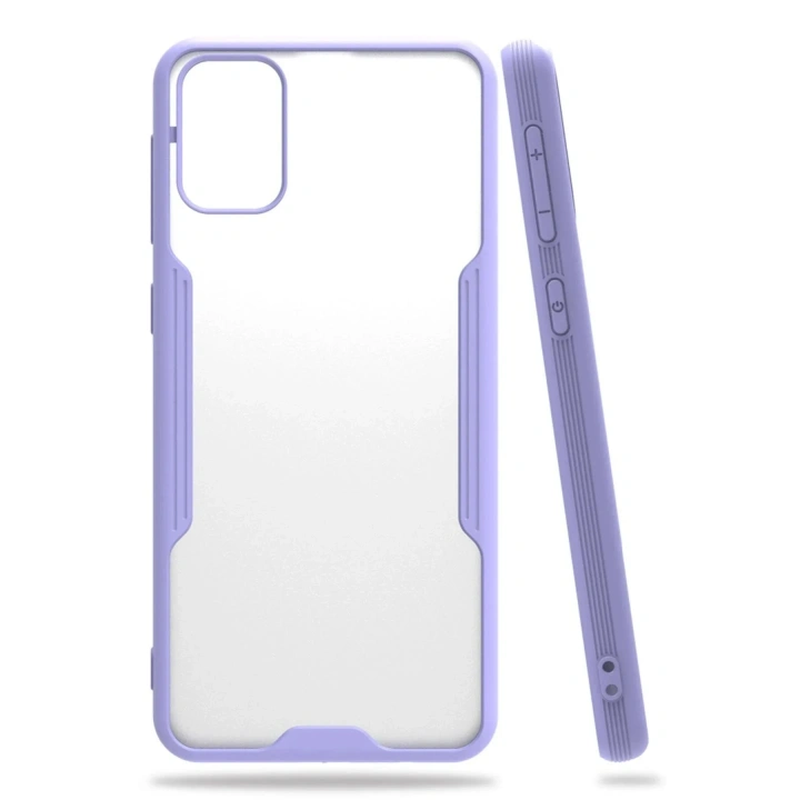 Mey İthalat®  Samsung Galaxy M31 Kılıf Platin Silikon - Lila