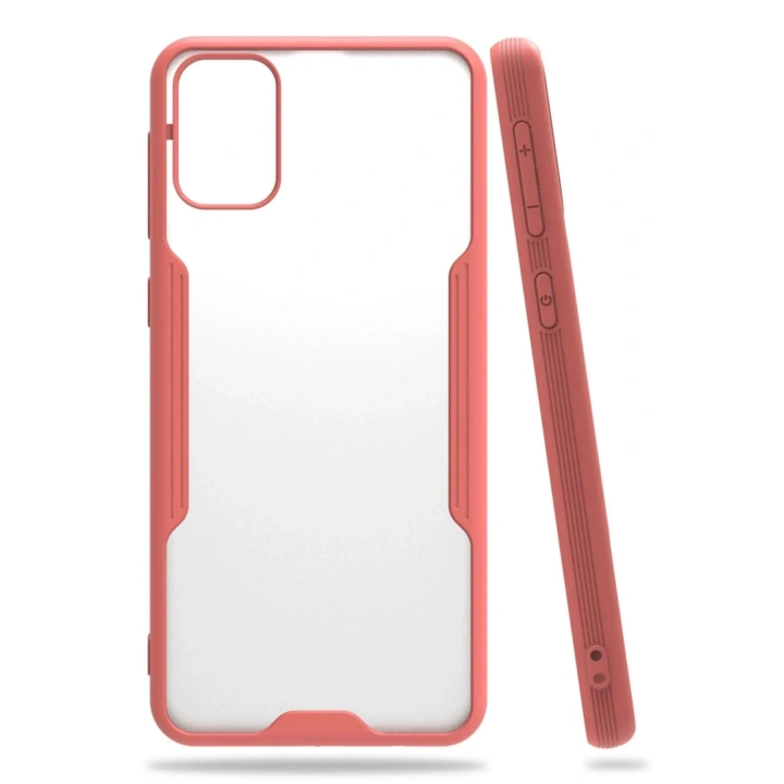 Mey İthalat®  Samsung Galaxy M31 Kılıf Platin Silikon - Pembe