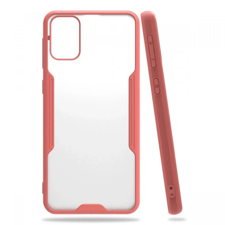 Mey İthalat®  Samsung Galaxy M31 Kılıf Platin Silikon - Pembe