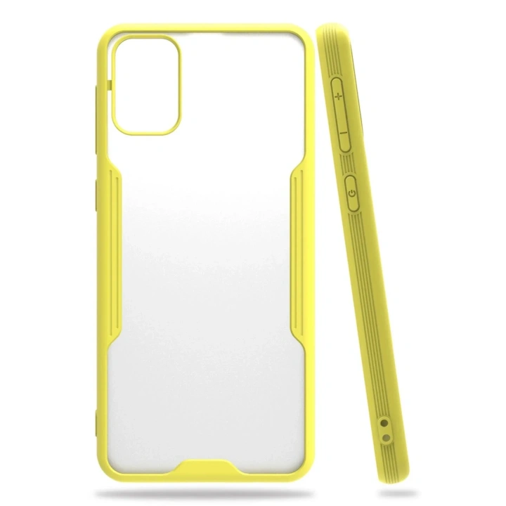 Mey İthalat®  Samsung Galaxy M31 Kılıf Platin Silikon - Sarı