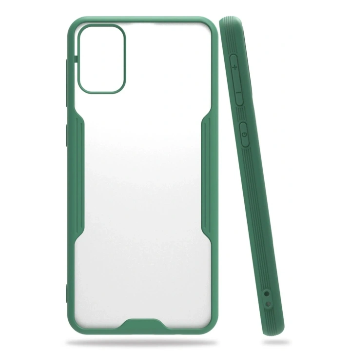 Mey İthalat®  Samsung Galaxy M31 Kılıf Platin Silikon - Yeşil