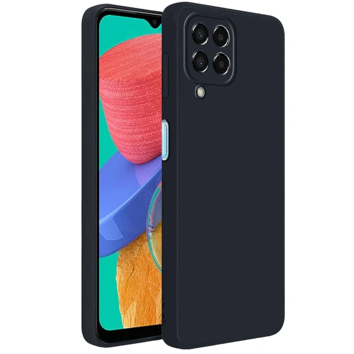Mey İthalat®  Samsung Galaxy M33 Kılıf First Silikon - Siyah