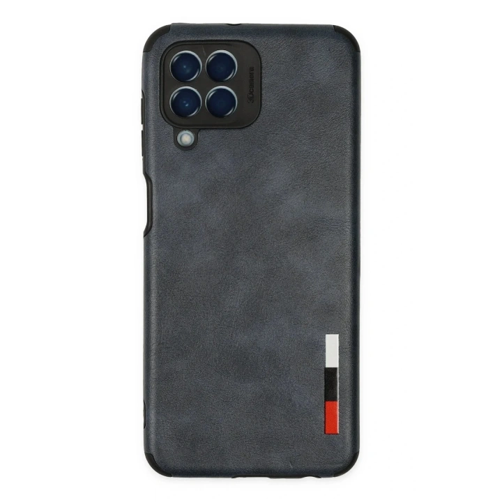 Mey İthalat®  Samsung Galaxy M33 Kılıf Loop Deri Silikon - Lacivert