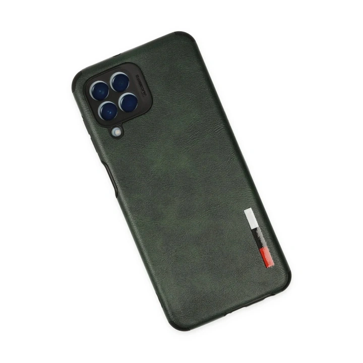 Mey İthalat®  Samsung Galaxy M33 Kılıf Loop Deri Silikon - Yeşil