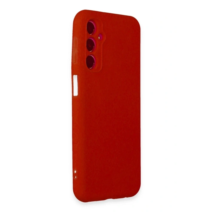 Mey İthalat®  Samsung Galaxy M34 5G Kılıf First Silikon - Kırmızı