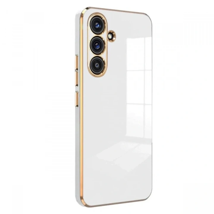 Mey İthalat®  Samsung Galaxy M34 5G Kılıf Volet Silikon - Beyaz