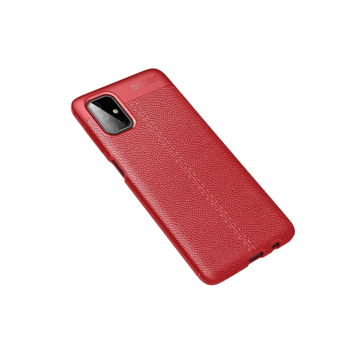 Mey İthalat®  Samsung Galaxy M51 Kılıf Auto Focus Kapak - Kırmızı