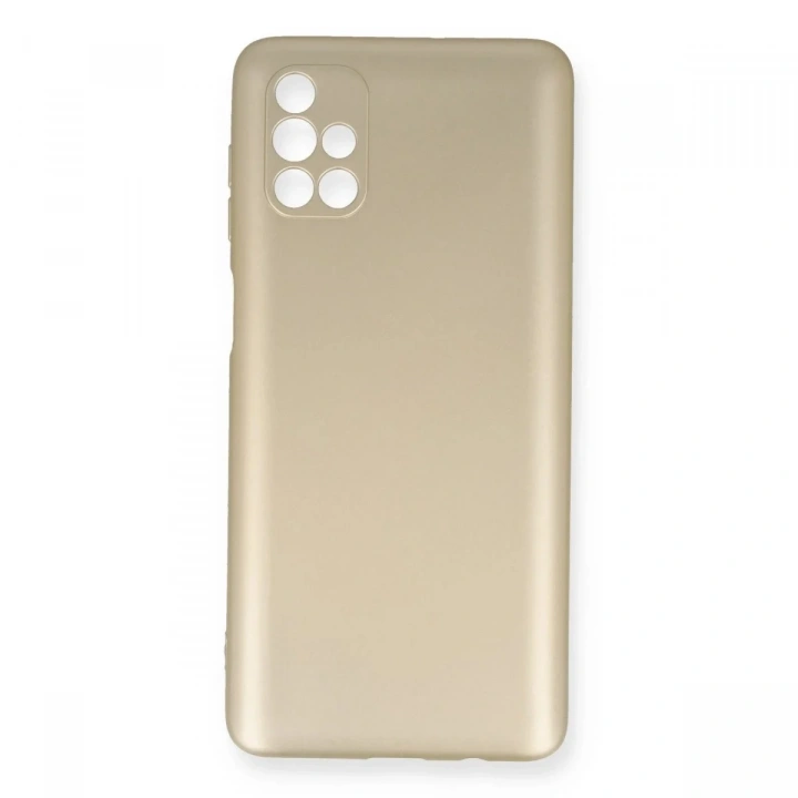 Mey İthalat®  Samsung Galaxy M51 Kılıf First Silikon - Gold