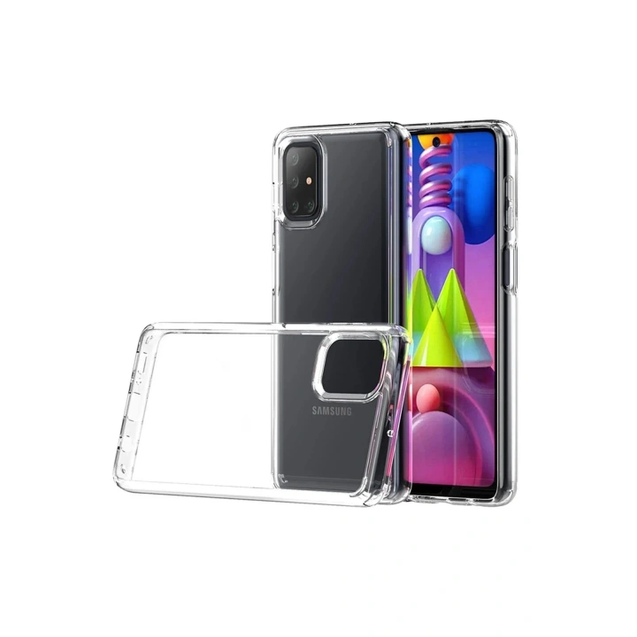 Mey İthalat®  Samsung Galaxy M51 Kılıf Lüx Şeffaf Silikon