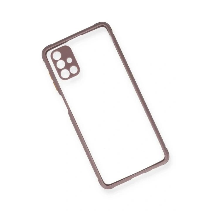 Mey İthalat®  Samsung Galaxy M51 Kılıf Miami Şeffaf Silikon - Açık Mor