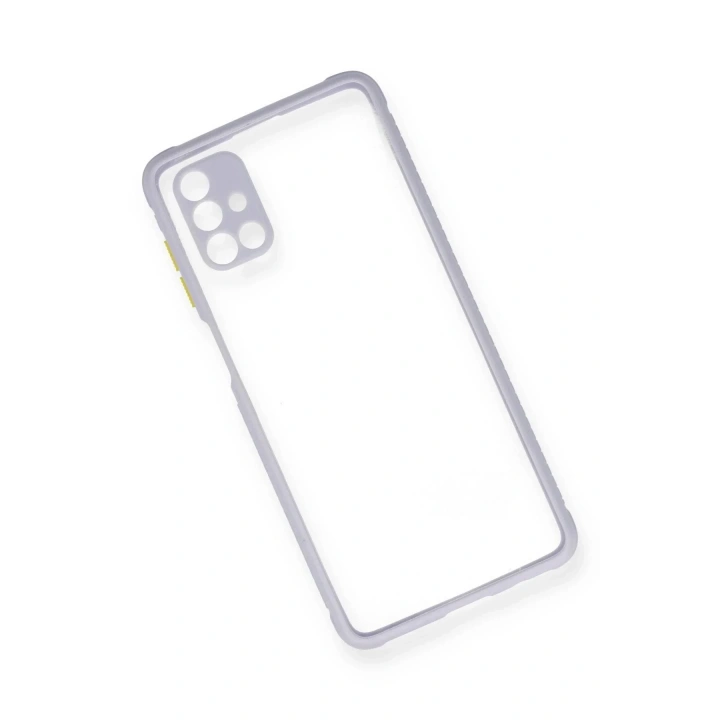Mey İthalat®  Samsung Galaxy M51 Kılıf Miami Şeffaf Silikon - Lila