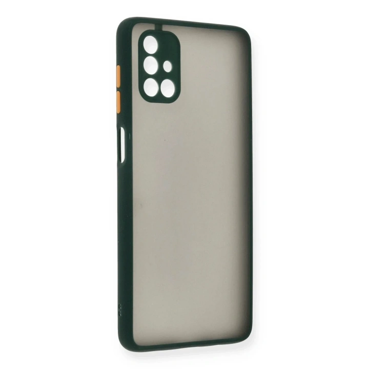Mey İthalat®  Samsung Galaxy M51 Kılıf Montreal Silikon Kapak - Yeşil