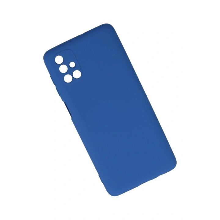 Mey İthalat®  Samsung Galaxy M51 Kılıf Nano içi Kadife Silikon - Mavi