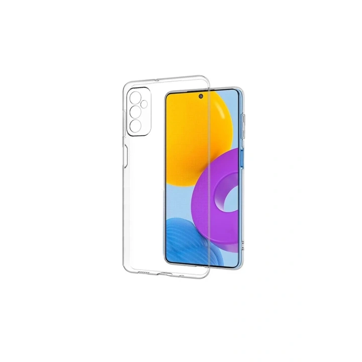 Mey İthalat®  Samsung Galaxy M52 5G Kılıf Deluxe 2mm Şeffaf Silikon - Şeffaf