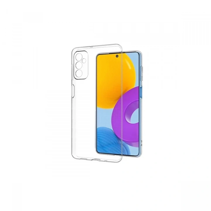 Mey İthalat®  Samsung Galaxy M52 5G Kılıf Deluxe 2mm Şeffaf Silikon - Şeffaf