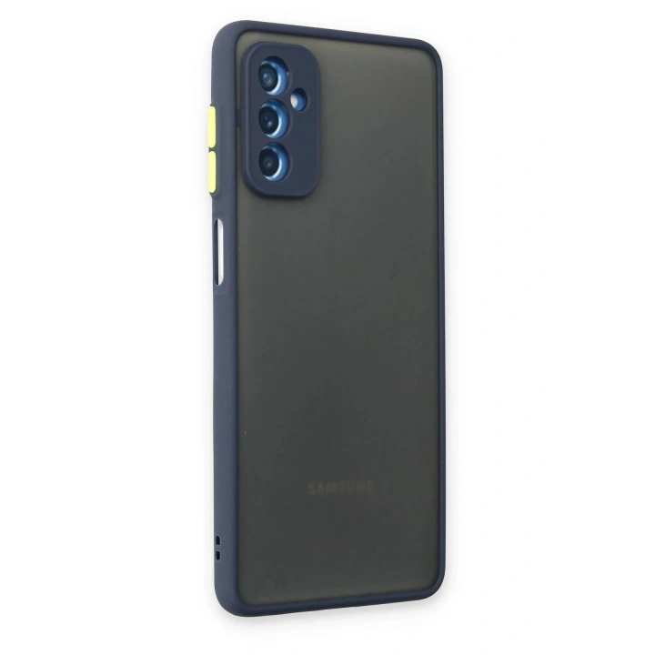 Mey İthalat®  Samsung Galaxy M52 5G Kılıf Montreal Silikon Kapak - Lacivert