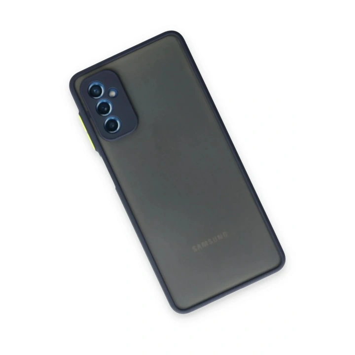 Mey İthalat®  Samsung Galaxy M52 5G Kılıf Montreal Silikon Kapak - Lacivert