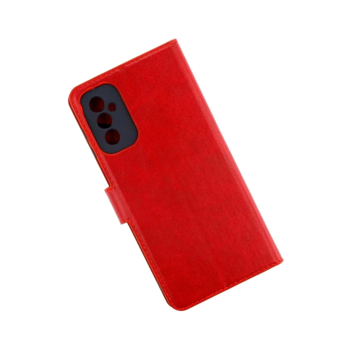 Mey İthalat®  Samsung Galaxy M52 5G Kılıf Trend S Plus Kapaklı Kılıf - Kırmızı