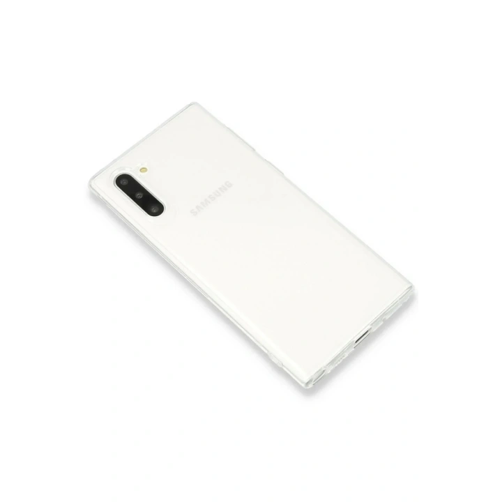 Mey İthalat®  Samsung Galaxy Note 10 Kılıf Lüx Şeffaf Silikon