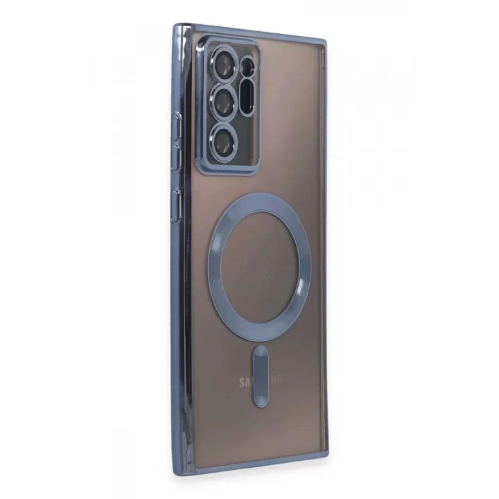 Mey İthalat®  Samsung Galaxy Note 20 Ultra Kılıf Kross Magneticsafe Kapak - Sierra Blue