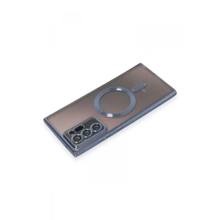 Mey İthalat®  Samsung Galaxy Note 20 Ultra Kılıf Kross Magneticsafe Kapak - Sierra Blue