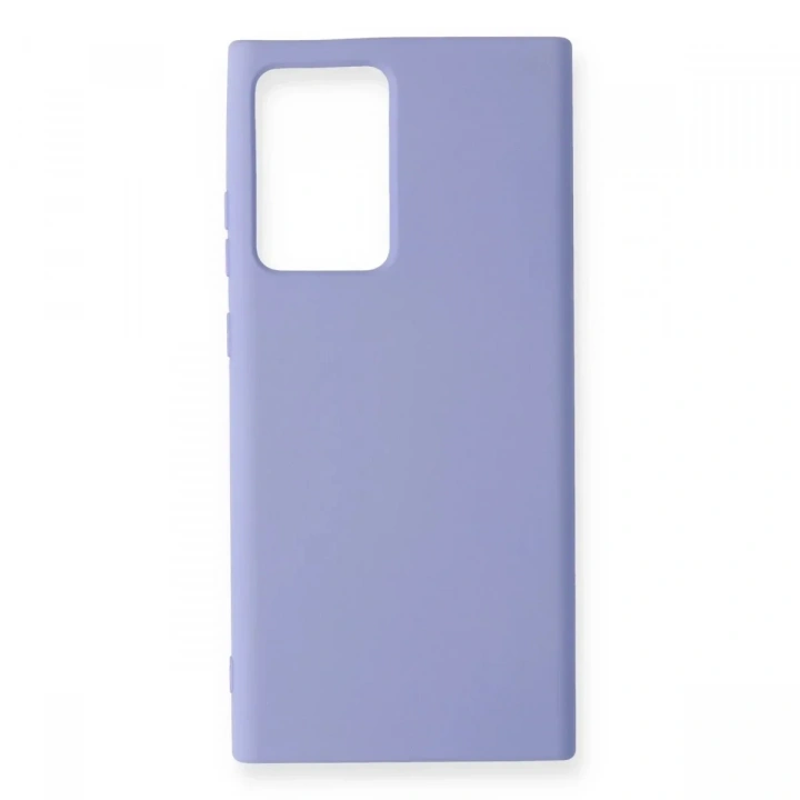 Mey İthalat®  Samsung Galaxy Note 20 Ultra Kılıf Nano içi Kadife Silikon - Lila