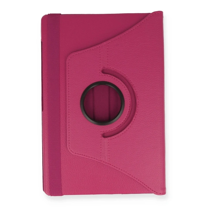 Mey İthalat®  Samsung Galaxy P610 Tab S6 Lite 10.4 Kılıf 360 Tablet Deri Kılıf - Pembe