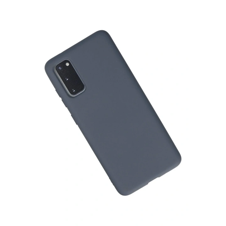 Mey İthalat®  Samsung Galaxy S20 Kılıf Nano içi Kadife Silikon - Gri