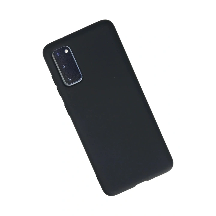Mey İthalat®  Samsung Galaxy S20 Kılıf Nano içi Kadife Silikon - Lacivert