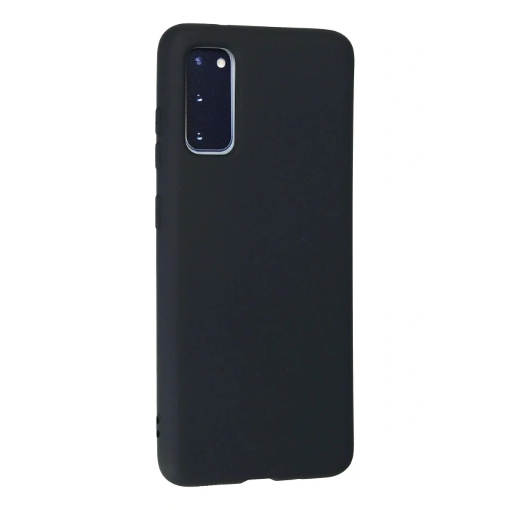 Mey İthalat®  Samsung Galaxy S20 Kılıf Nano içi Kadife Silikon - Lacivert