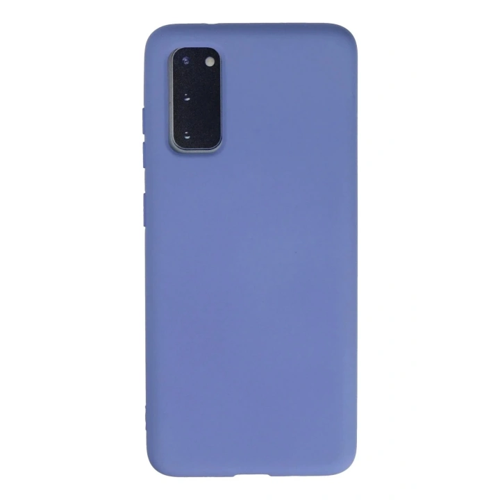 Mey İthalat®  Samsung Galaxy S20 Kılıf Nano içi Kadife Silikon - Lila
