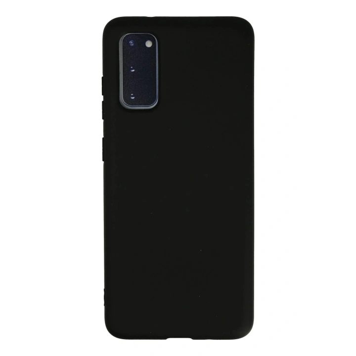 Mey İthalat®  Samsung Galaxy S20 Kılıf Nano içi Kadife Silikon - Siyah