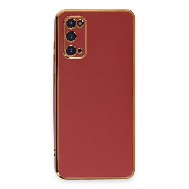 Mey İthalat®  Samsung Galaxy S20 Kılıf Volet Silikon - Kırmızı