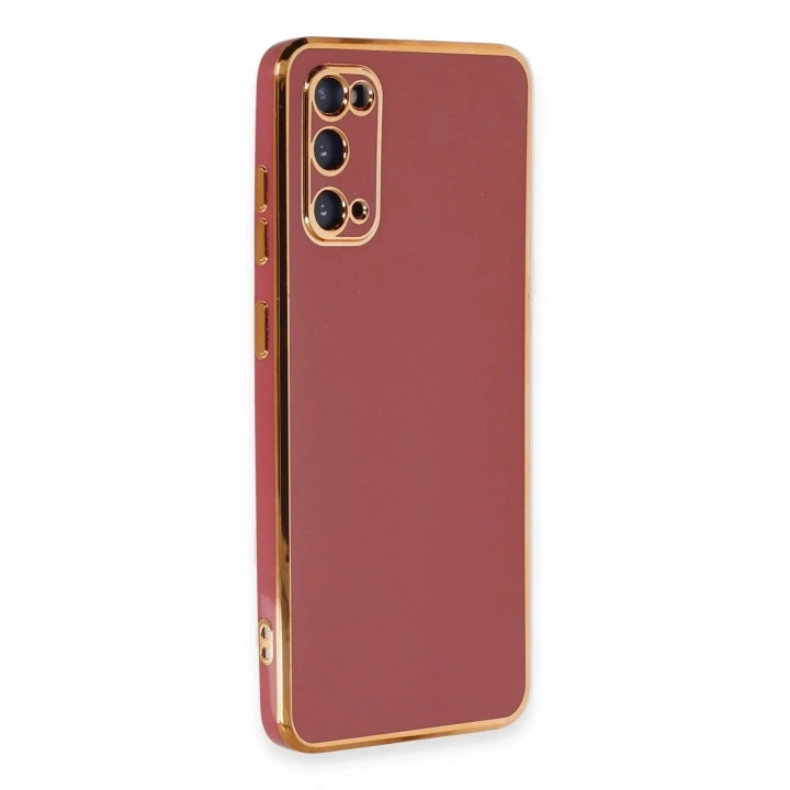 Mey İthalat®  Samsung Galaxy S20 Kılıf Volet Silikon - Kırmızı
