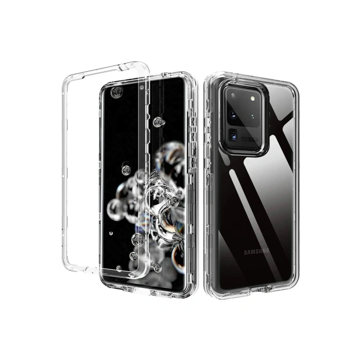 Mey İthalat®  Samsung Galaxy S20 Plus Kılıf Lüx Şeffaf Silikon